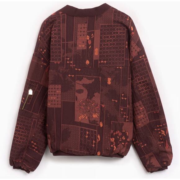 Nike x Naomi Osaka Jacquard Jacket Burgundy Crush FV7795-652 - Women's Size M - Picture 4 of 8